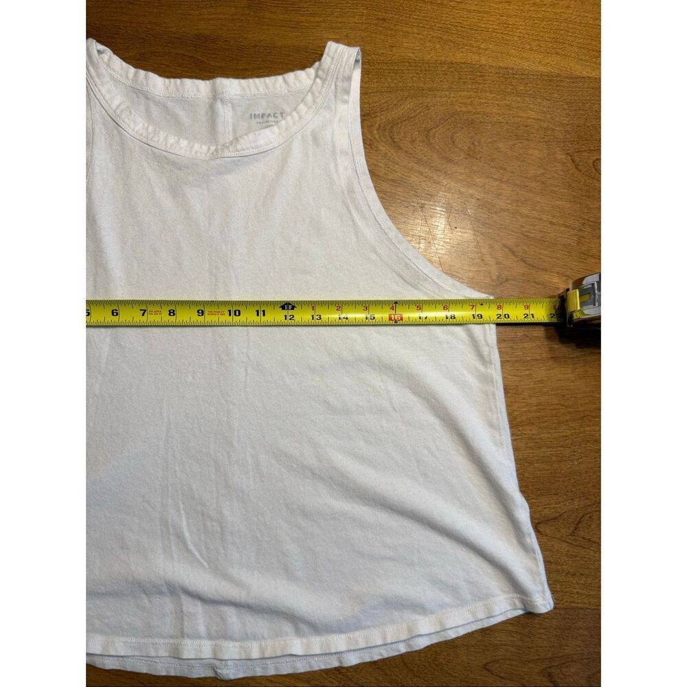 United By Blue Women's Impact Collection Organic Cotton Hemp Tank Top White XL - Picture 7 of 8
